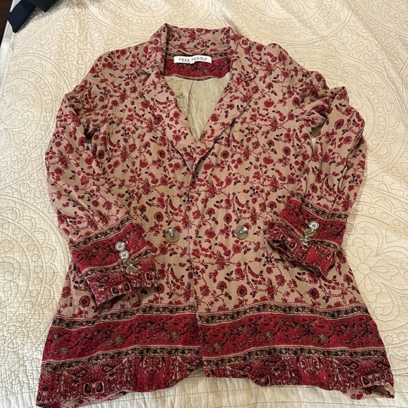 Free People Vintage Style Bellflower Blazer - Picture 15 of 15